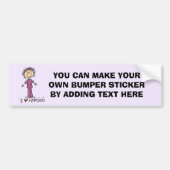 I Love Nursing T-shirts and Gifts Bumpersticker (Voorkant)