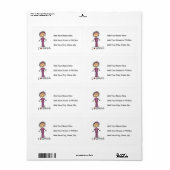 I Love Nursing T-shirts and Gifts Etiket (Full Sheet)