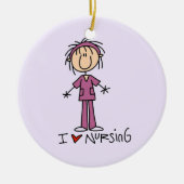 I Love Nursing T-shirts and Gifts Keramisch Ornament (Voorkant)