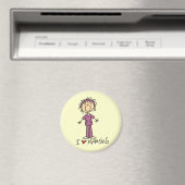 I Love Nursing T-shirts and Gifts Magneet (Insitu (Vaatwasser))