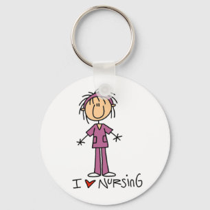I Love Nursing T-shirts and Gifts Sleutelhanger