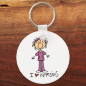 I Love Nursing T-shirts and Gifts Sleutelhanger (Voorkant)