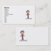 I Love Nursing T-shirts and Gifts Visitekaartje (Voorkant / Achterkant)