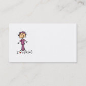 I Love Nursing T-shirts and Gifts Visitekaartje (Achterkant)
