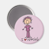 I Love Nursing Tshirts and Gifts Magneet (Voorkant / Achterkant)