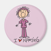 I Love Nursing Tshirts and Gifts Magneet (Voorkant)