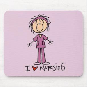 I Love Nursing Tshirts and Gifts Muismat