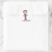 I Love Nursing Tshirts and Gifts Ronde Sticker (Tas)