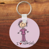 I Love Nursing Tshirts and Gifts Sleutelhanger (Voorkant)