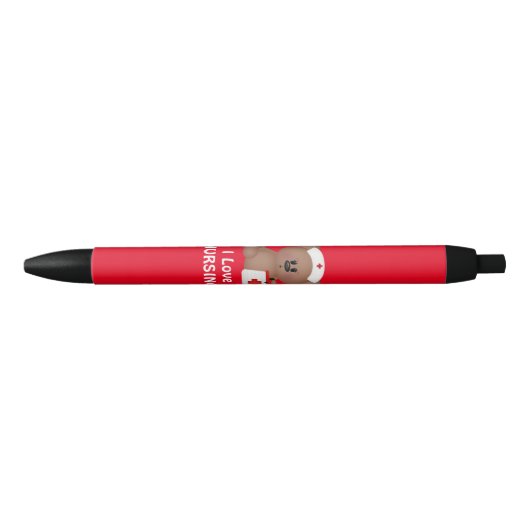 I Love Nursing zwarte inkt pen (Voorkant)