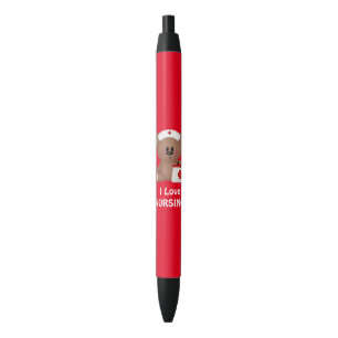 I Love Nursing zwarte inkt pen