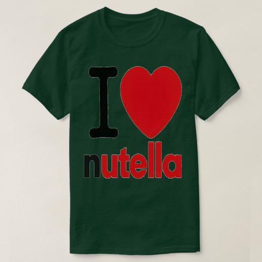 I LOVE NUTELLA  T-SHIRT (Design voorkant)