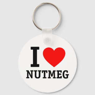 I Love Nutmeg Sleutelhanger