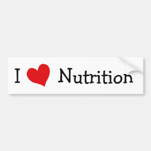 I Love Nutrition Bumpersticker