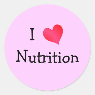 I Love Nutrition Ronde Sticker