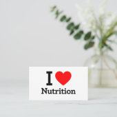 I Love Nutrition Visitekaartje (Staand voorkant)