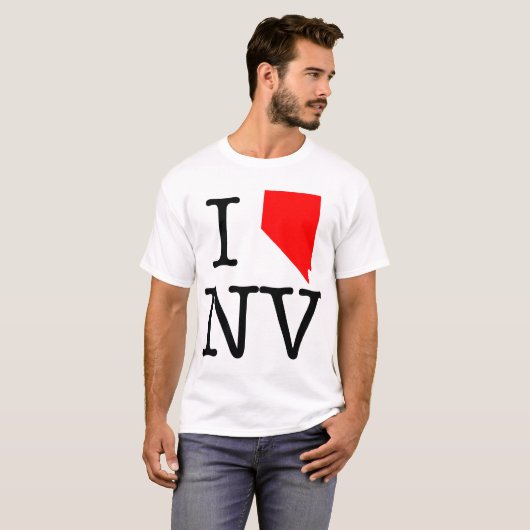 I Love NV Nevada T-Shirt (Voorkant volledig)