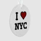 I Love NYC heart Ornament (voorkant)