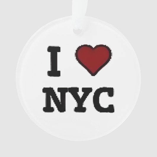 I Love NYC heart Ornament (voorkant)