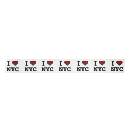 I Love NYC heart Satijnen Lint (Voorkant)