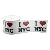 I Love NYC heart Satijnen Lint (Spoel)