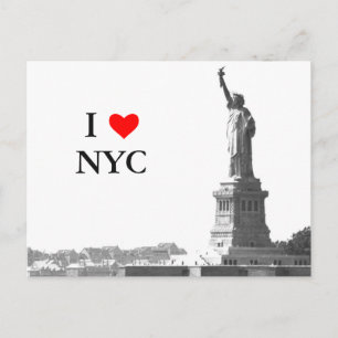 I Love NYC Statue of Liberty  Custom Briefkaart