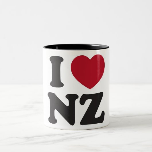 i love nz cup tweekleurige koffiemok (Center)