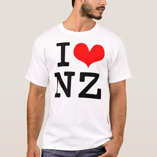 I Love NZ T-shirt (Voorkant)