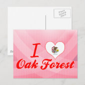 I Love Oak Forest, Illinois Briefkaart (Voorkant / Achterkant)