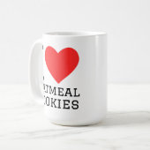 I love oatmeal cookies koffiemok (Voorkant links)