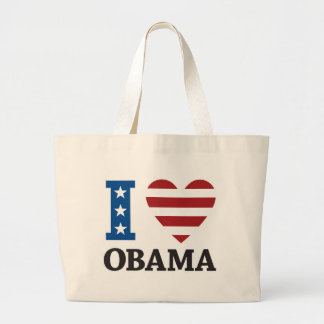 I Love Obama Bag Grote Tote Bag