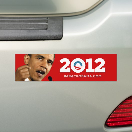 I Love Obama Biden 2012 Bumpersticker (Op auto)