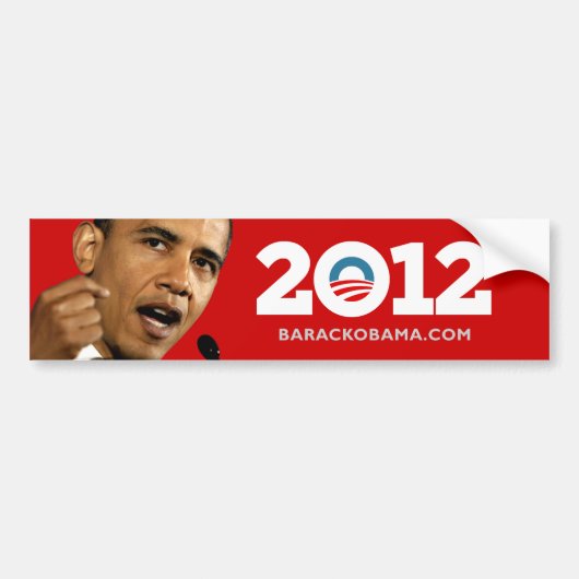 I Love Obama Biden 2012 Bumpersticker (Voorkant)