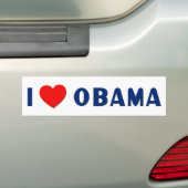 I Love Obama Bumpersticker (Op auto)