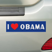 I Love Obama Bumpersticker (Op auto)