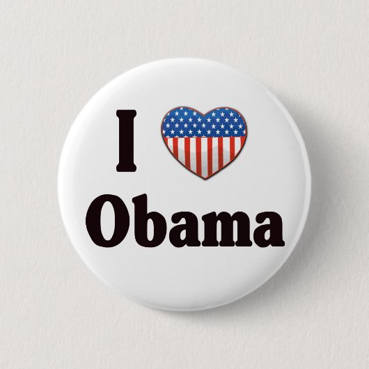 I Love Obama button (Voorkant)