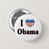 I Love Obama button (Voorkant /achterkant)