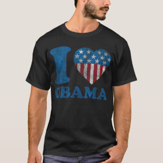 i Love Obama Classic Stars - Stripes I Heart Shirt