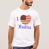 I Love Obama Custom T-Shirt (Voorkant)