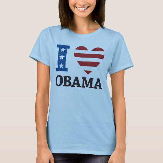 I Love Obama T-shirt (Voorkant)