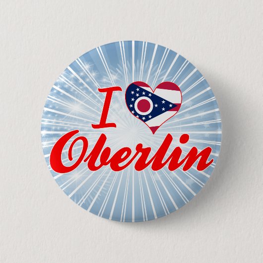 I Love Oberlin, Ohio Ronde Button 5,7 Cm (Voorkant)