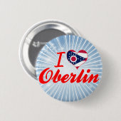 I Love Oberlin, Ohio Ronde Button 5,7 Cm (Voorkant /achterkant)