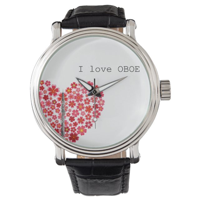 I love OBOE Watch　オーボエの腕時計 Horloge (Voorkant)