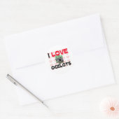 I Love Ocelots Ronde Sticker (Envelop)
