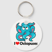 I Love Octopuses Sleutelhanger (Voorkant)