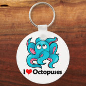 I Love Octopuses Sleutelhanger (Voorkant)