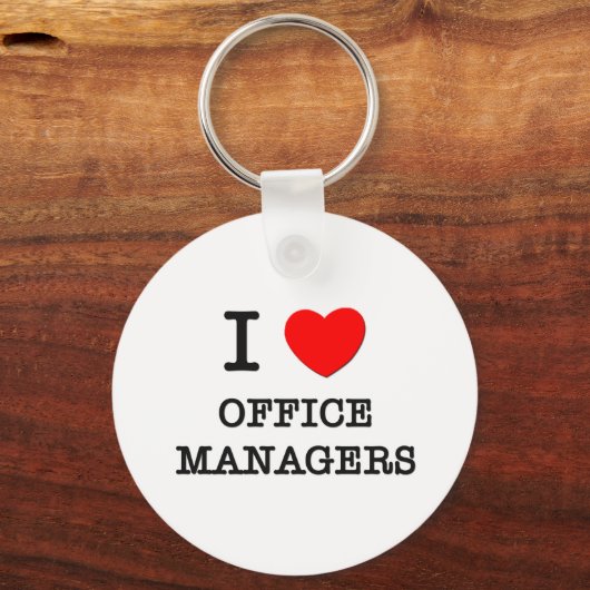 I Love Office Managers Sleutelhanger (Voorkant)