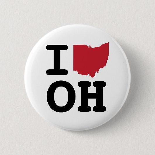 I Love Ohio Button (Voorkant)