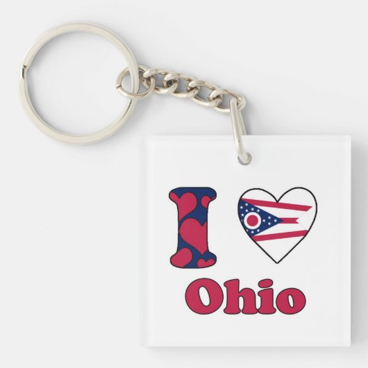 I love Ohio Sleutelhanger (voorkant)