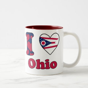I love Ohio Tweekleurige Koffiemok